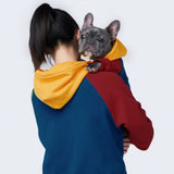 Primaire kleurblok menselijke hoodie
