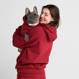 Essentiële menselijke hoodie - Bourgondië