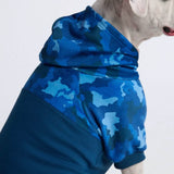 Blauwe Camo Human Hoodie