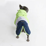 Breatheshield™ Dog Raincoat - Lime White Navy