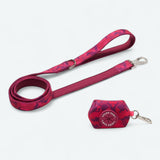 Lijn en Poepzakjeshouder Set - Fuchsia Camo