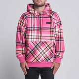 Pink Plaid Hoodie