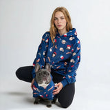 De Frankrijk hoodie voor mensen – Blauw