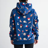 De Frankrijk hoodie voor mensen – Blauw