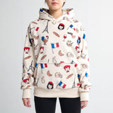 De Frankrijk hoodie voor mensen – Beige