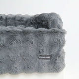 Calming Fluffy Couch Cover Dog Bed - Grey