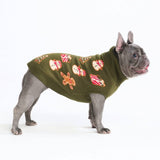 Christmas Knit Dog Sweater - Gingerbread