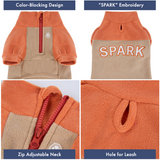 Orange Tan Plush Fleece Dog Sweater||size:S,M,L,XL,2XL,3XL,4XL