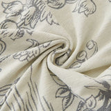 Lily Valley Grey Couch Cover