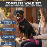 Fuchsia Camo Martingale Collar||size:A,B,C,D,E