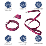 Fuchsia Camo Martingale Collar||size:A,B,C,D,E