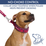 Fuchsia Camo Martingale Collar||size:C,D,E