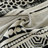 Mosaic Black Couch Cover