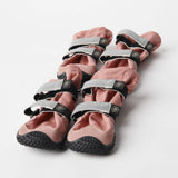 Flex Shell Waterproof Dog Boots - Pink
