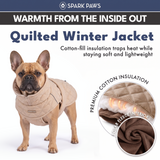 Brown Quilted Winter Jacket||size:S,M,L,XL,2XL,3XL,4XL