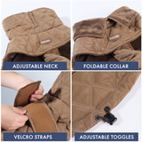 Brown Quilted Winter Jacket||size:S,M,L,XL,2XL,3XL,4XL