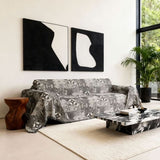 Rustic Boho Black Couch Cover