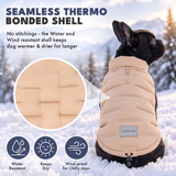 Beige Thermosonic Winter Jacket||size:S,M,L,XL,2XL,3XL,4XL