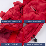 Red Thermosonic Winter Jacket||size:S,M,L,XL,2XL,3XL,4XL