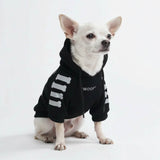 "WOOF" hondenhoodie - Zwart en reflecterend