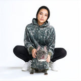 Concrete Wood Dog Hoodie - Timber