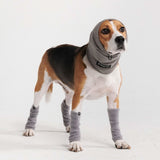 Rekbare fleece hondenbeenwarmers - Grijs