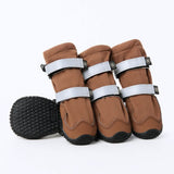 Flex Shell Waterproof Dog Boots - Brown