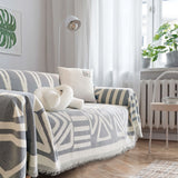 Boho Grey Couch Cover