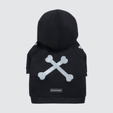 "WOOF" hondenhoodie - Zwart en reflecterend