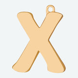 Eerste letter sieradenlabel - X