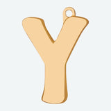 Eerste letter sieradenlabel - Y