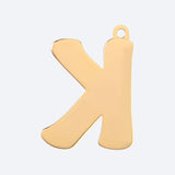 Eerste letter sieradenlabel - K