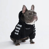 "WOOF" hondenhoodie - Zwart en reflecterend