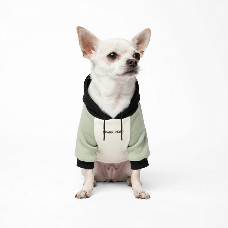Olive Cream Dog Hoodie