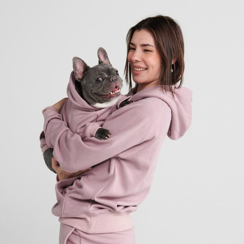Essentiële hondenhoodie - Paars Taupe