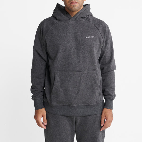 Essentiële menselijke hoodie - Donker grijs