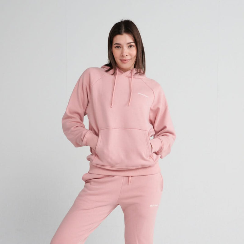 Essentiële menselijke hoodie - Stoffig roze