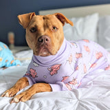 Hondenpyjama - Wanneer varkens vliegen - Paars