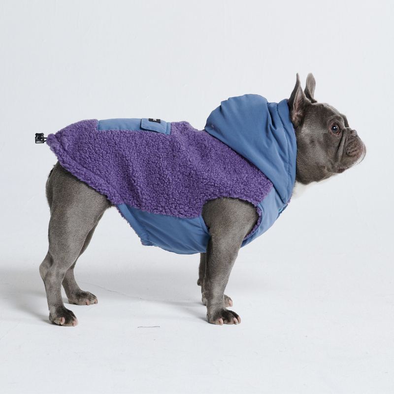 Omkeerbaar jack - Paars en blauw
