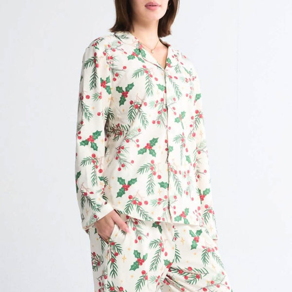 Kerst pyjama top - Maretak