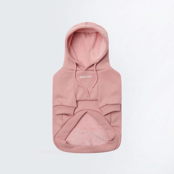 Essentiële hondenhoodie - Stoffig roze