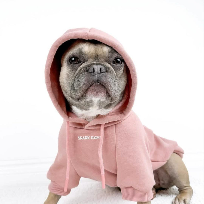 Essential Dog Hoodie Dusty Pink – SPARK PAWS - Main Image
