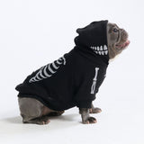 Halloween Dog Hoodie - Reflective Skeleton