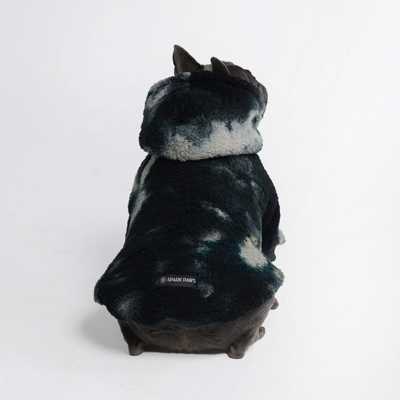 Fluffdreams deken hond hoodie - Oreo
