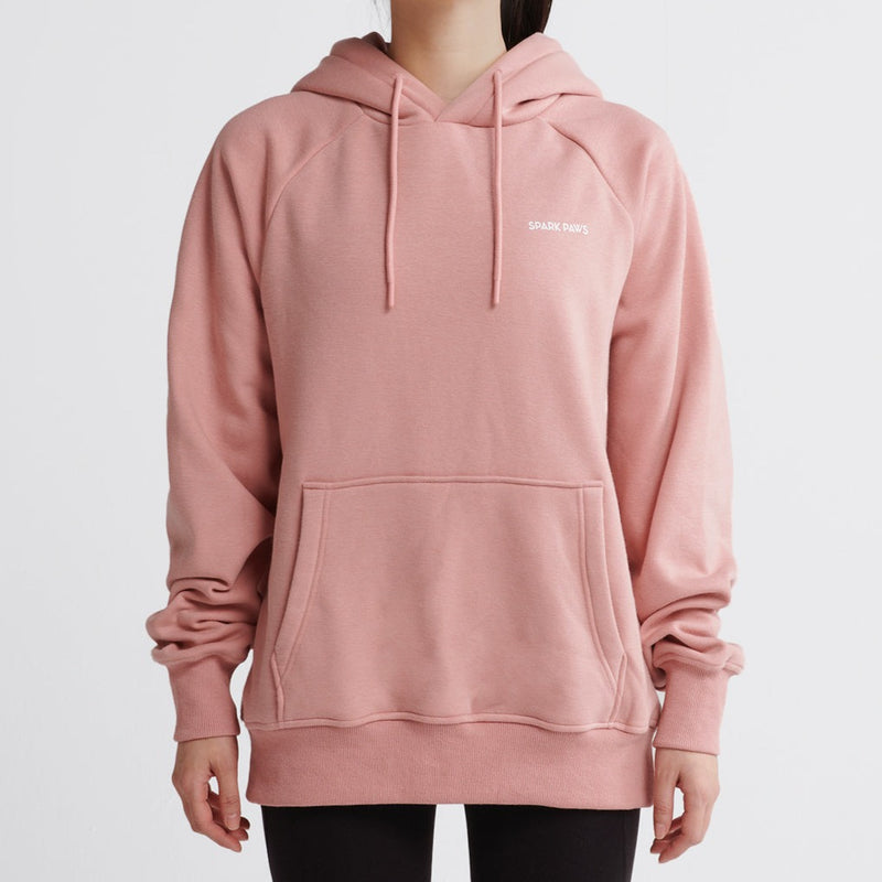Essentiële menselijke hoodie - Stoffig roze