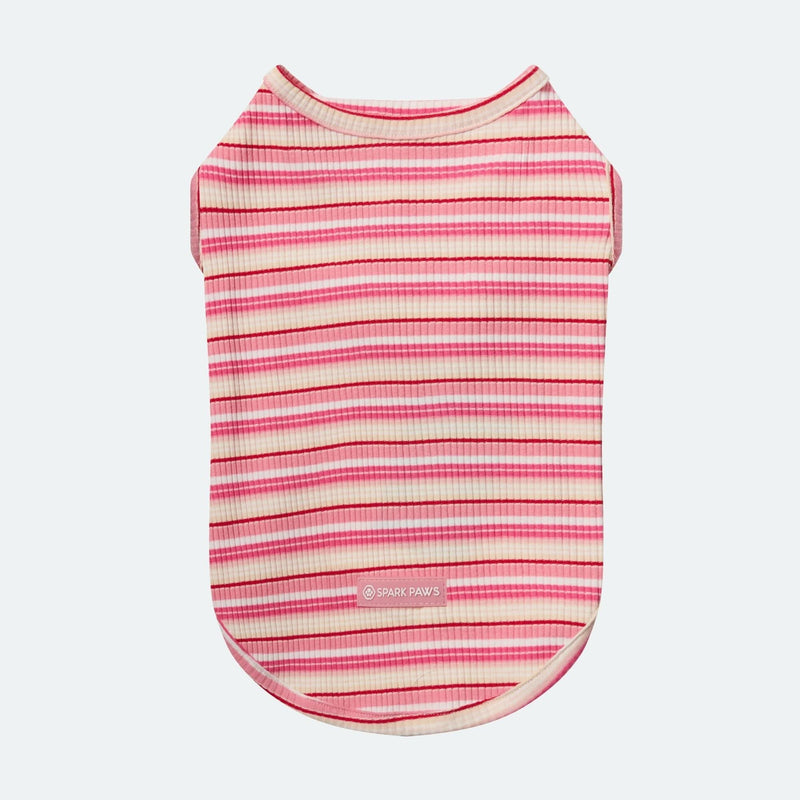 Gestreept Shirt - Roze Rood