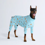 Human Pyjama Top - Breakfast - Blauw
