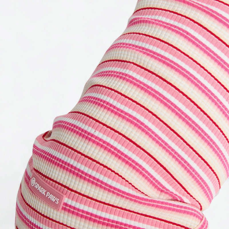 Gestreept Shirt - Roze Rood