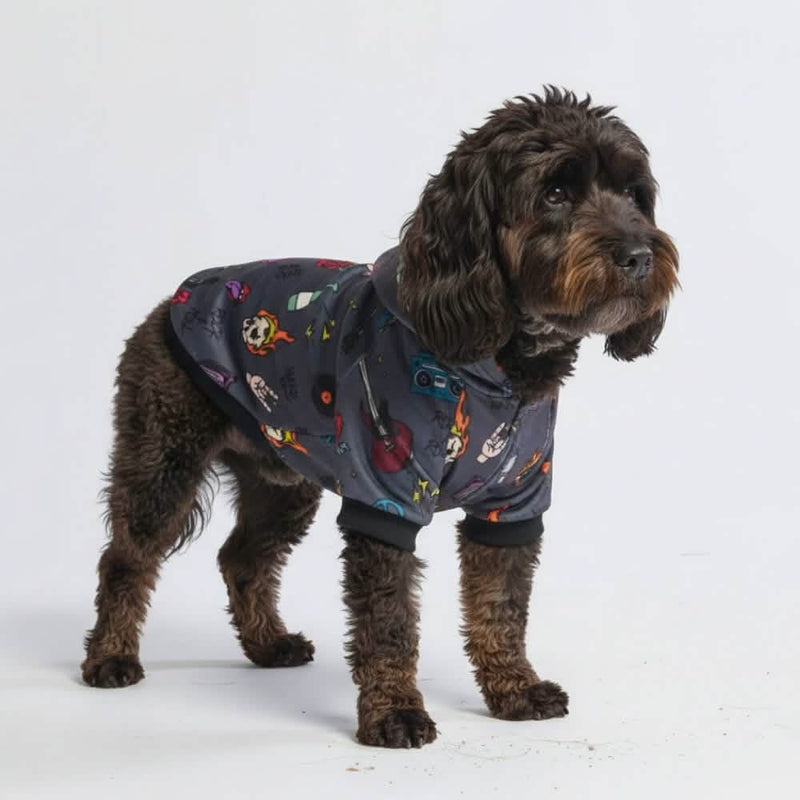 Rock and Roll Honden-Hoodie
