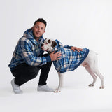 Blue Plaid Human Hoodie